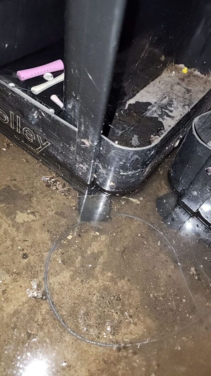 Flooded floor